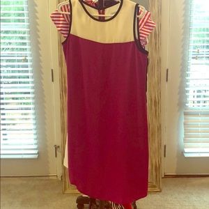 Calvin Klein hot pink and white dress